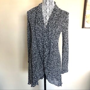 Anthropologie Coin 1804 Light Woven Long Cardigan